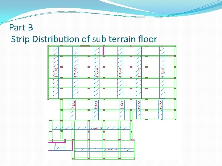 Part B Strip Distribution of sub terrain floor 