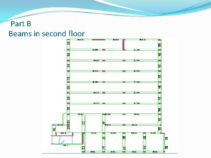 Part B Beams in second floor 