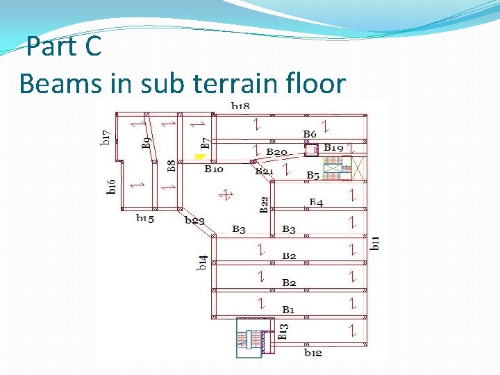 Part C Beams in sub terrain floor 