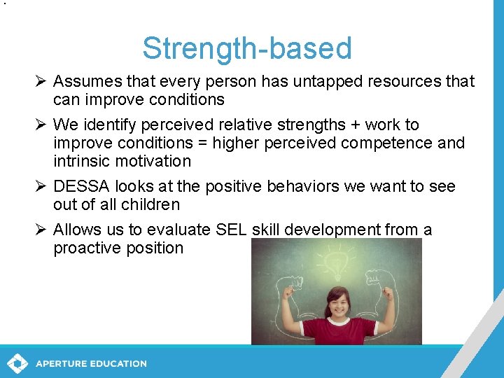 Strength-based Ø Assumes that every person has untapped resources that can improve conditions Ø Strength-based Ø Assumes that every person has untapped resources that can improve conditions Ø
