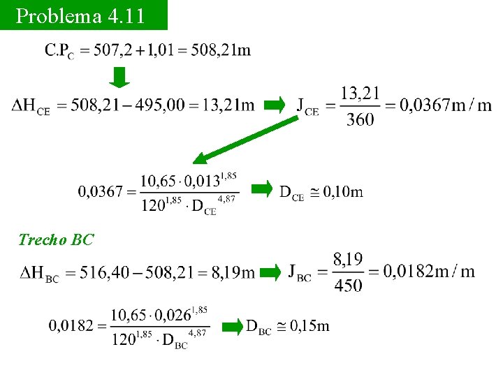 Problema 4. 11 Trecho BC 