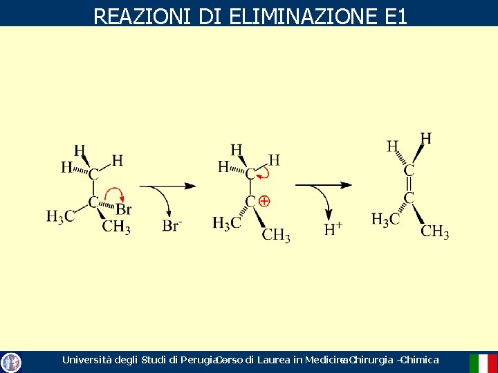 REAZIONI DI ELIMINAZIONE E 1 Università degli Studi di Perugia. Corso – di Laurea