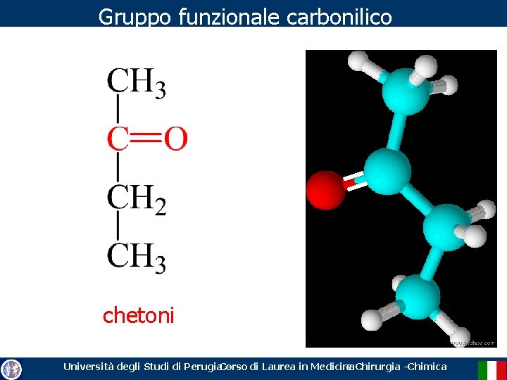 Gruppo funzionale carbonilico chetoni Università degli Studi di Perugia. Corso – di Laurea in