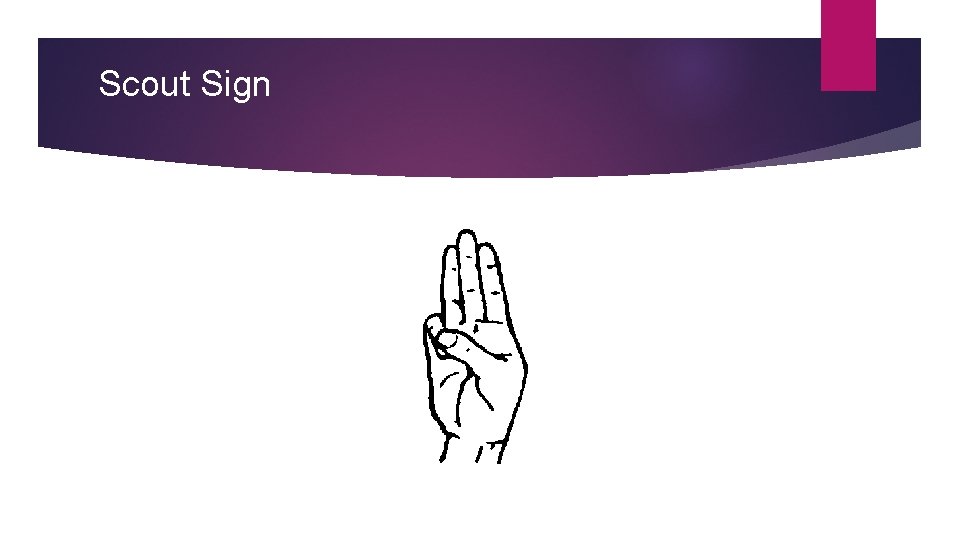 Scout Sign 