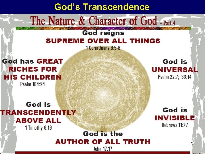 God’s Transcendence 3 