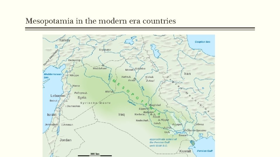 Mesopotamia in the modern era countries 