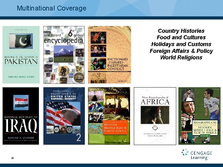 Multinational Coverage Country Histories Food and Cultures Holidays and Customs Foreign Affairs & Policy