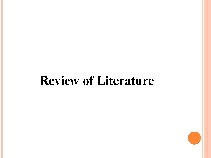 Review of Literature 