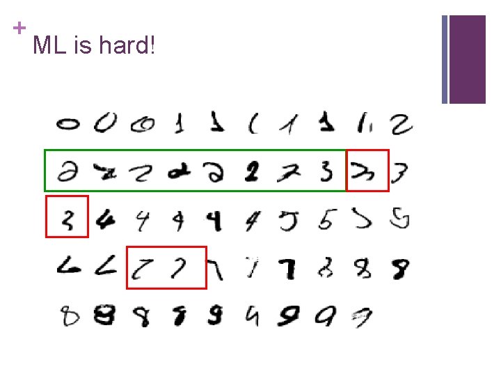+ ML is hard! 