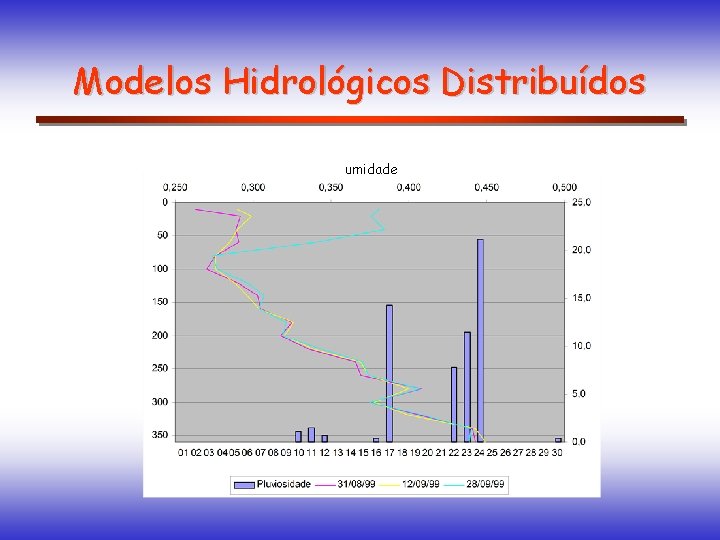 Modelos Hidrológicos Distribuídos umidade 