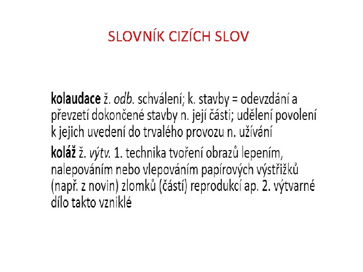 SLOVNÍK CIZÍCH SLOV 