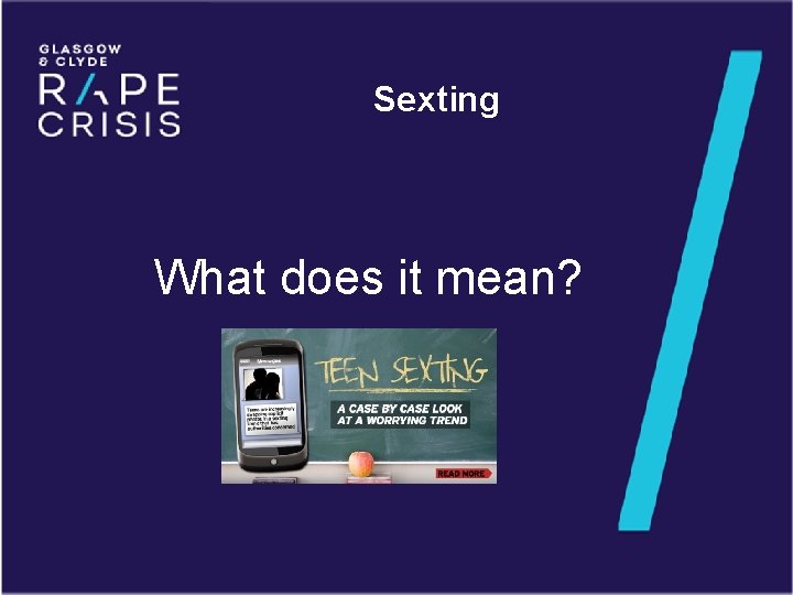 Sexting What does it mean? 