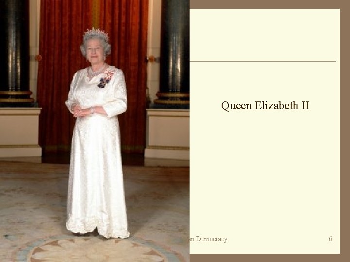 Queen Elizabeth II 12 January 2022 SS 30 -2 Canadian Democracy 6 