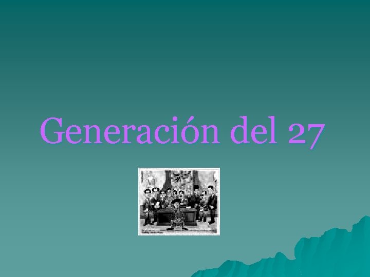 Generación del 27 
