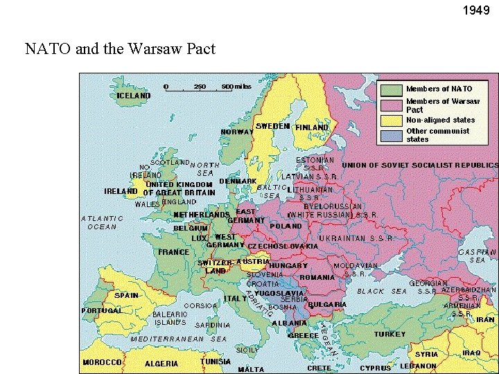 1949 NATO and the Warsaw Pact 