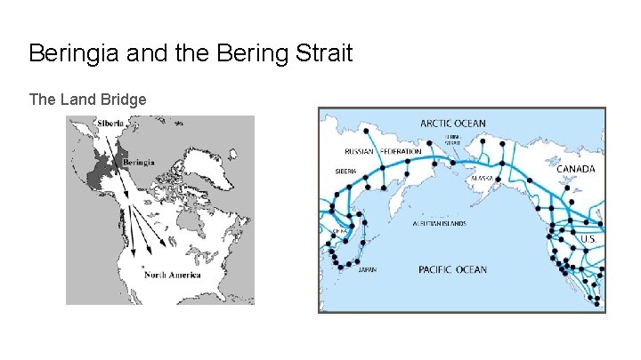 Beringia and the Bering Strait The Land Bridge 
