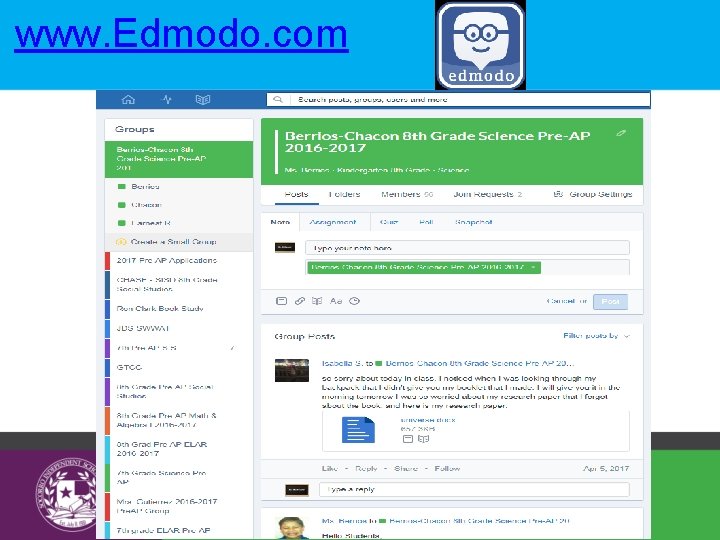 www. Edmodo. com 