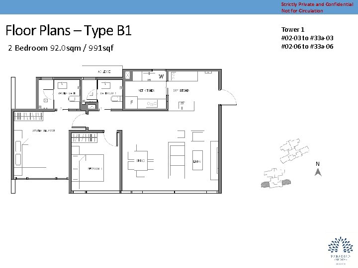 Strictly Private and Confidential Not for Circulation Floor Plans – Type B 1 2