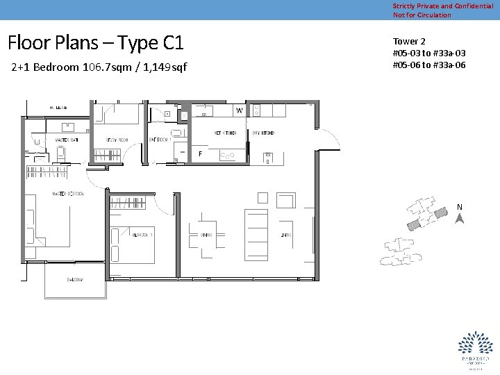 Strictly Private and Confidential Not for Circulation Floor Plans – Type C 1 2+1