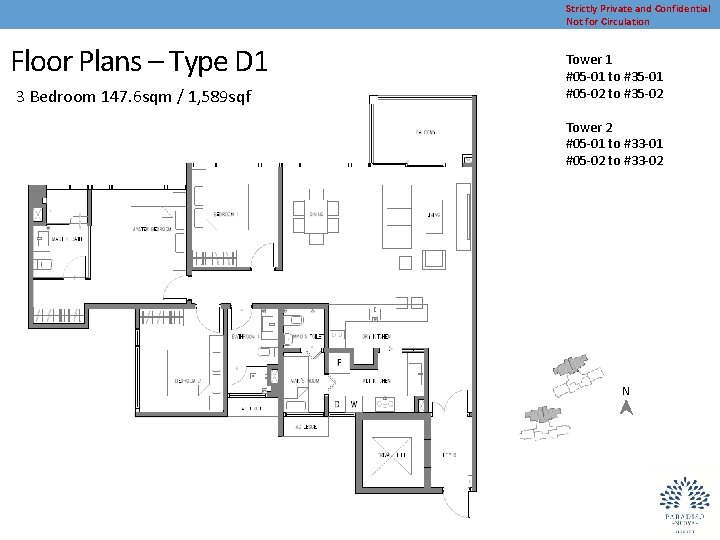 Strictly Private and Confidential Not for Circulation Floor Plans – Type D 1 3