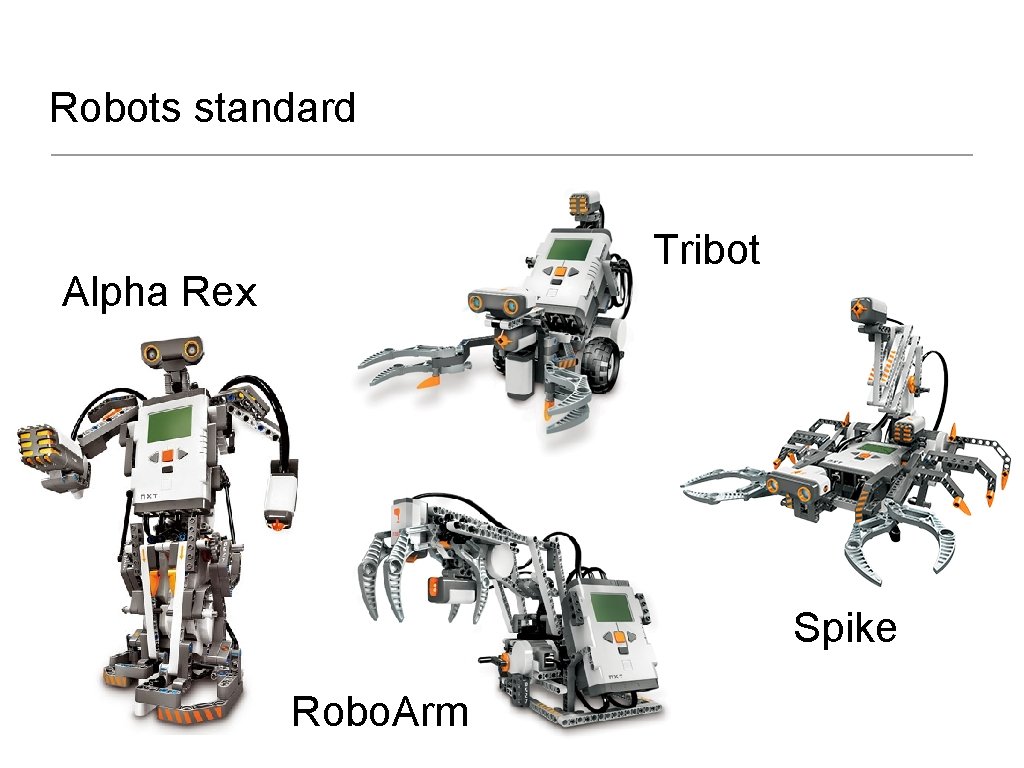 Robots standard Tribot Alpha Rex Spike Robo. Arm 