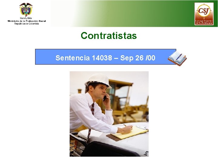 Contratistas Sentencia 14038 – Sep 26 /00 