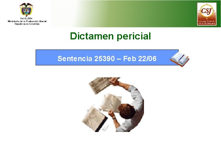 Dictamen pericial Sentencia 25390 – Feb 22/06 
