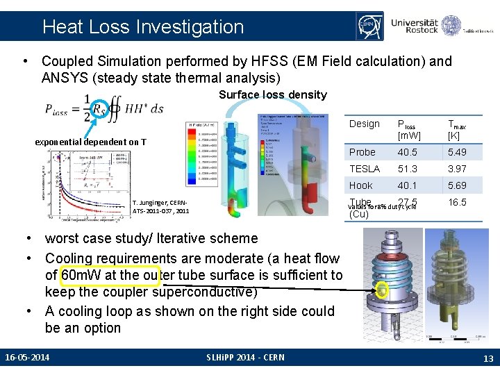 Heat Loss Investigation • Coupled Simulation performed by HFSS (EM Field calculation) and ANSYS Heat Loss Investigation • Coupled Simulation performed by HFSS (EM Field calculation) and ANSYS