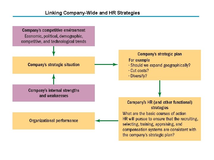 Linking Company-Wide and HR Strategies 