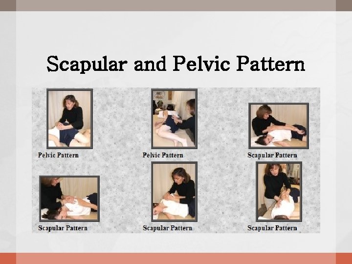 Scapular and Pelvic Pattern 