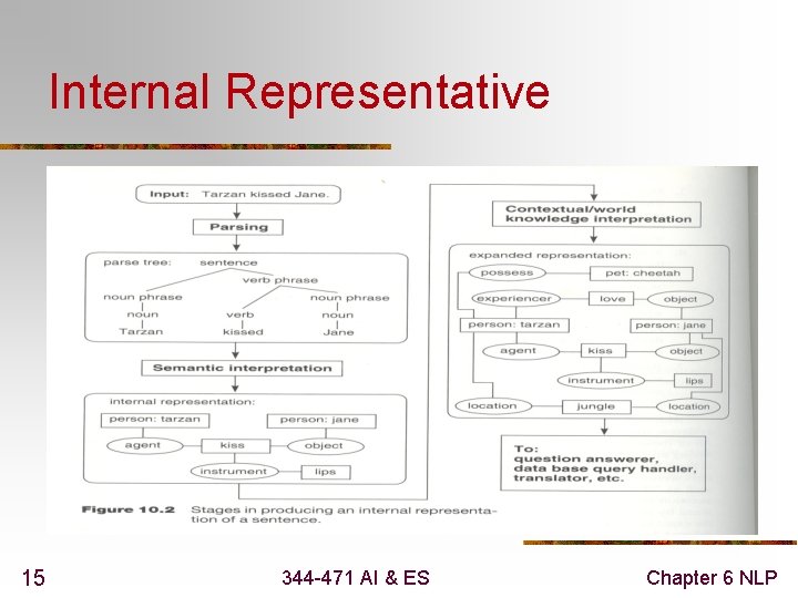 Internal Representative 15 344 -471 AI & ES Chapter 6 NLP 