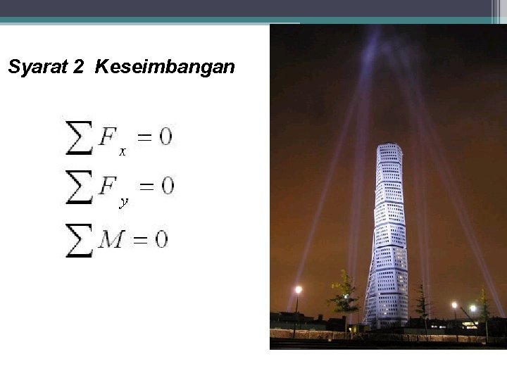 Syarat 2 Keseimbangan 