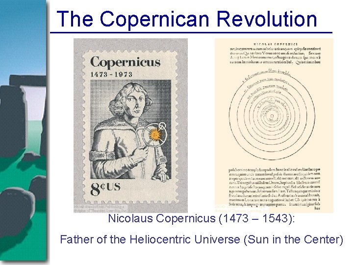 The Copernican Revolution Nicolaus Copernicus (1473 – 1543): Father of the Heliocentric Universe (Sun