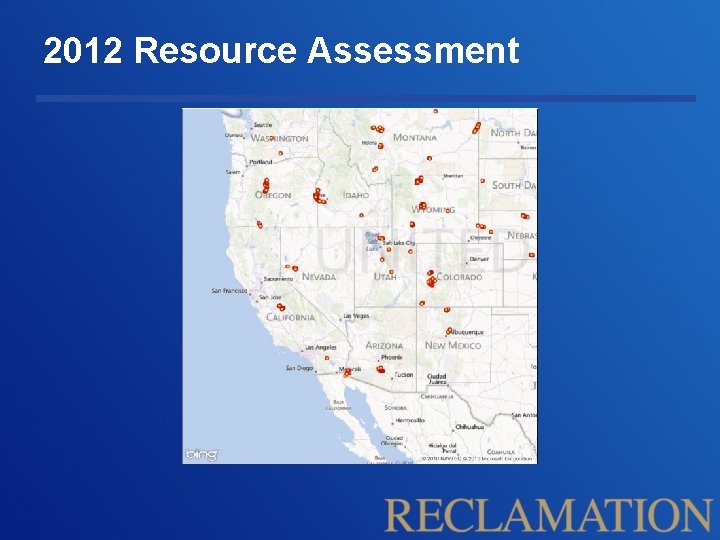 2012 Resource Assessment 