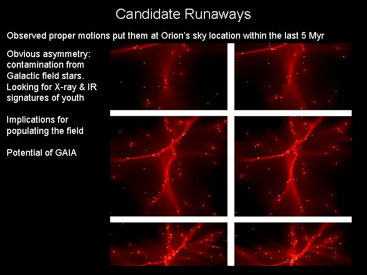 Candidate Runaways Observed proper motions put them at Orion’s sky location within the last