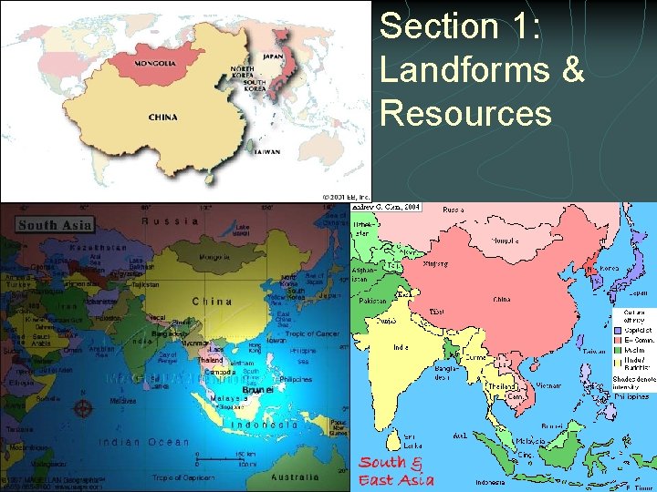 Section 1: Landforms & Resources Section 1: Landforms & Resources