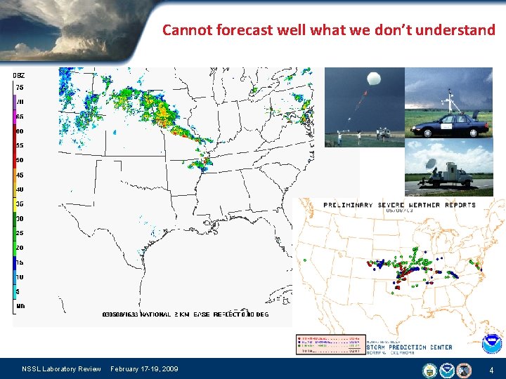 Cannot forecast well what we don’t understand NSSL Laboratory Review February 17 -19, 2009