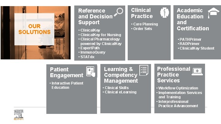 OUR SOLUTIONS Reference and Decision Support • Clinical. Key for Nursing • Clinical Pharmacology OUR SOLUTIONS Reference and Decision Support • Clinical. Key for Nursing • Clinical Pharmacology