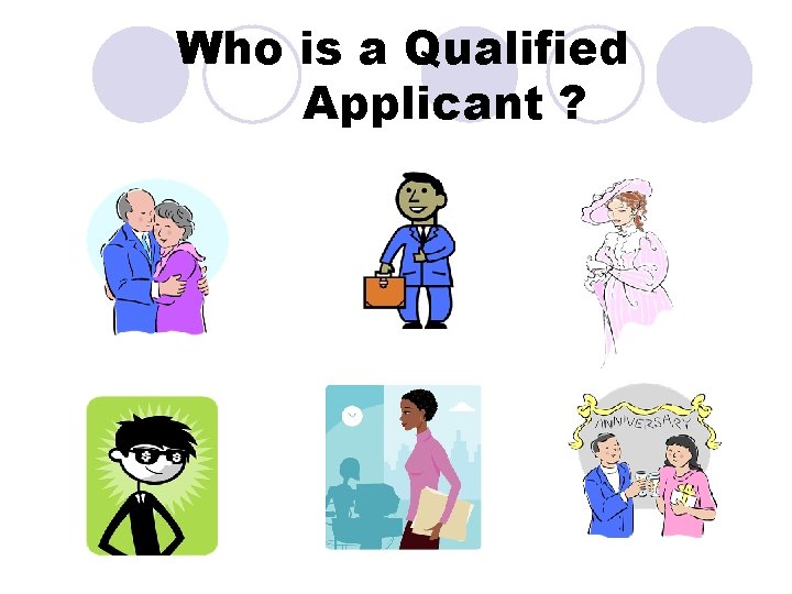 Who is a Qualified Applicant ? Who is a Qualified Applicant ?