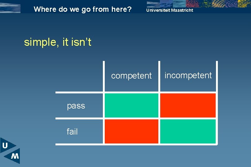 Where do we go from here? Universiteit Maastricht simple, it isn’t competent pass fail
