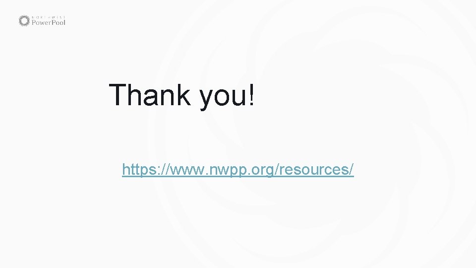 Thank you! https: //www. nwpp. org/resources/ 