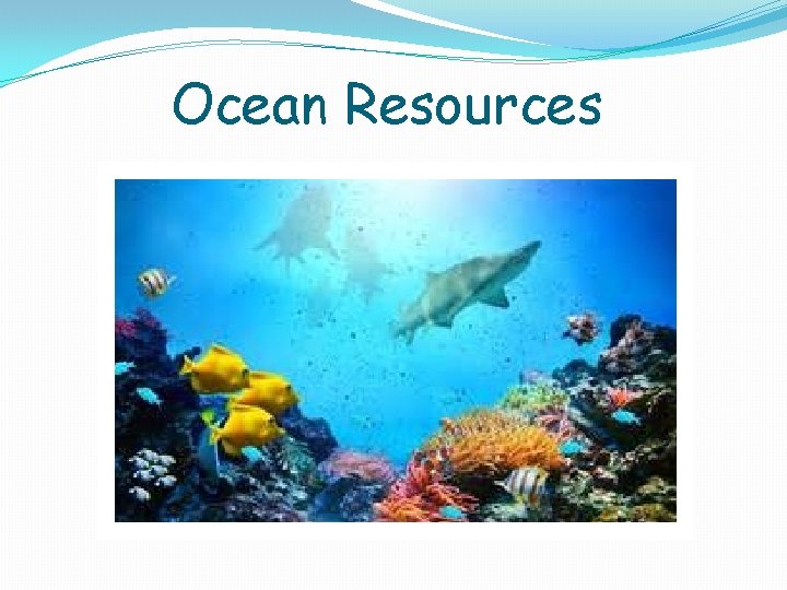 Ocean Resources Ocean Resources