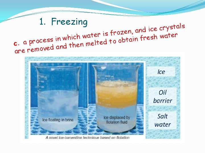 1. Freezing als t s y r c e c i nd a , 1. Freezing als t s y r c e c i nd a ,