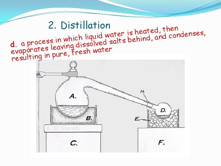 2. Distillation n e h t , d e t a e is h 2. Distillation n e h t , d e t a e is h