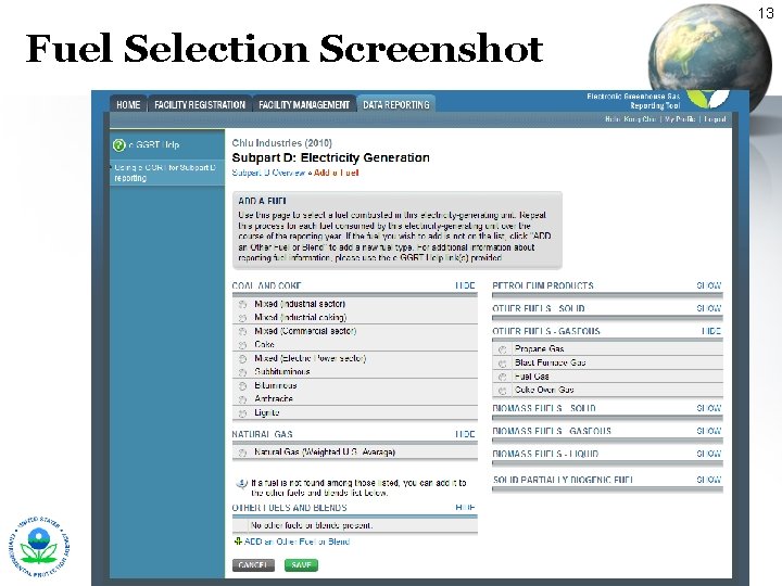 13 Fuel Selection Screenshot 13 Fuel Selection Screenshot