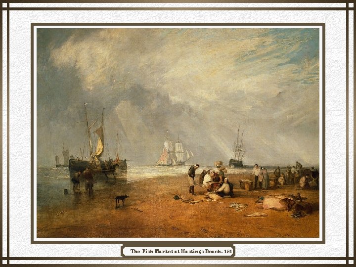 The Fish Market at Hastings Beach, 1810 