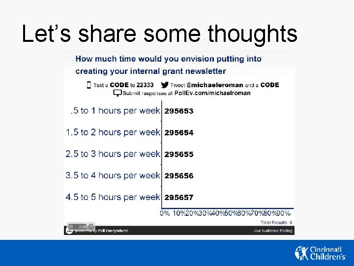 Let’s share some thoughts Let’s share some thoughts