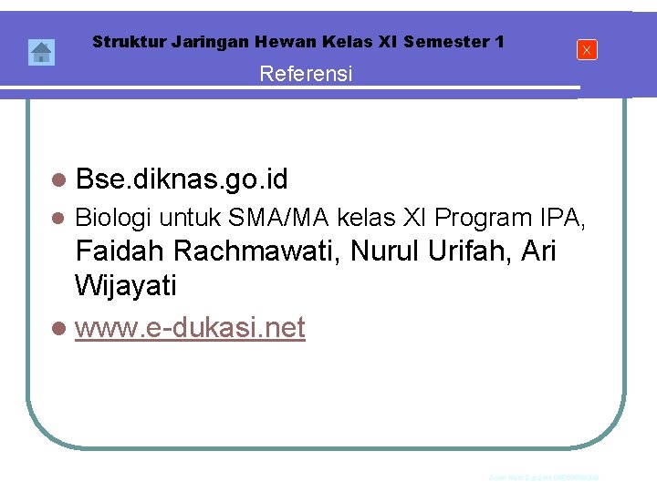 Struktur Jaringan Hewan Kelas XI Semester 1 X Referensi l Bse. diknas. go. id