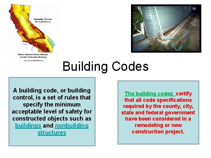 Building Codes A building code, or building control, is a set of rules that