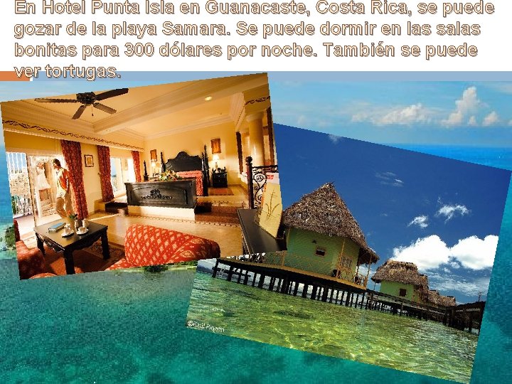 En Hotel Punta Isla en Guanacaste, Costa Rica, se puede gozar de la playa